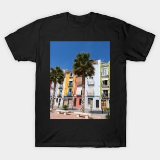 Spanish colored houses. T-Shirt